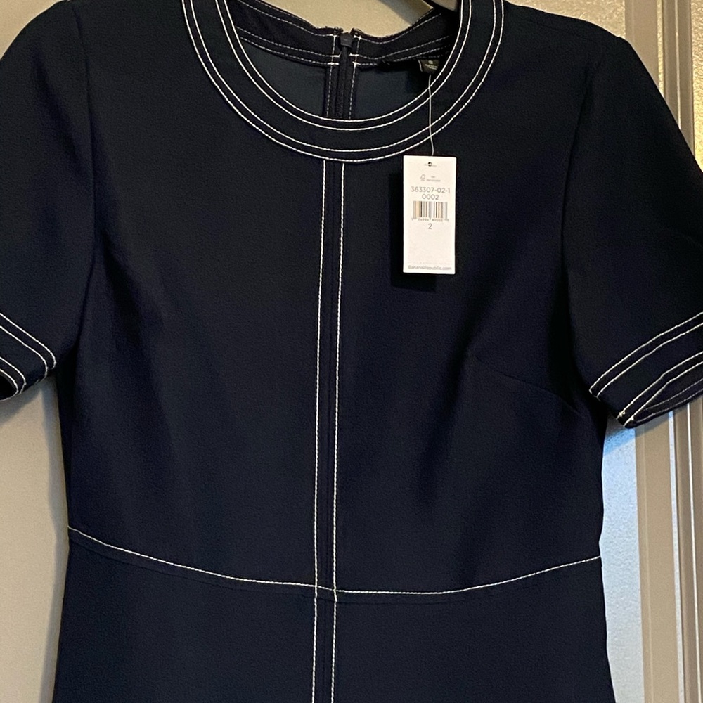 Banana Republic Navy Blue Sporty Mini Dress NWT - Picture 3 of 6